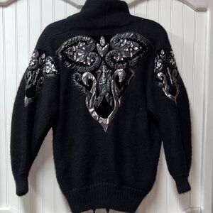 I.B. Diffusion Heavyweight Mohair Cardigan Sweater S Oversized